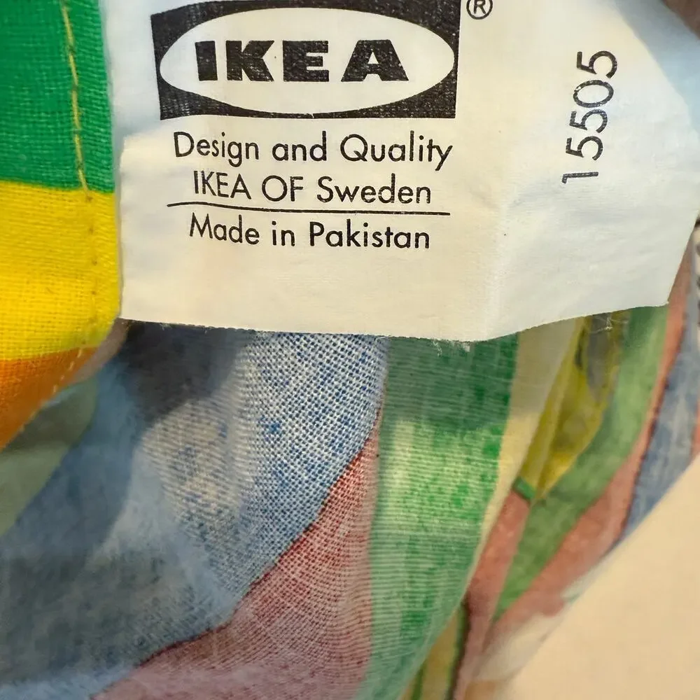 Ikea Duvet Cover Twin Size Fruit Animals Colorful